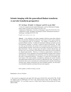 Seismic imaging with the generalized Radon transform: A curvelet