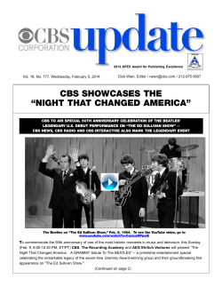 cbs showcases the &ldquo;night that changed america&rdquo;
