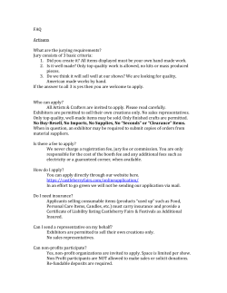 FAQ Artisans Jury consists of 3 basic criteria