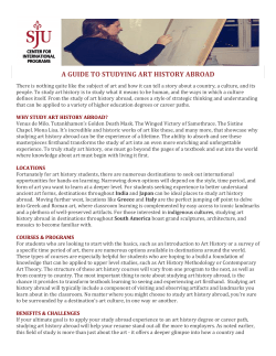 Art History - Center for International Programs