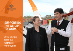 Supporting the ability to work