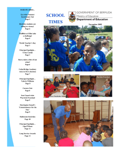 October 2009 - Bermuda Department of Education
