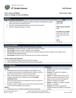 6th Grade Science - Wichita Falls ISD