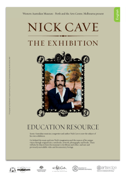 Nick Cave - the exhibition - teacher resource (English)