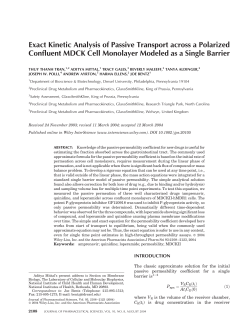 Exact Kinetic Analysis of Passive Transport across a Polarized
