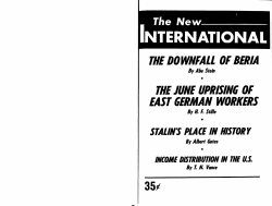 the downfall of beria the june uprising of east german workers