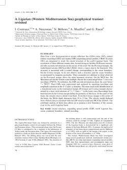 A Ligurian (Western Mediterranean Sea) geophysical transect