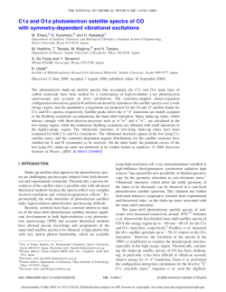 C1s and O1s photoelectron satellite spectra of CO with symmetry