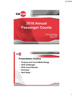 annual onboard ridership count