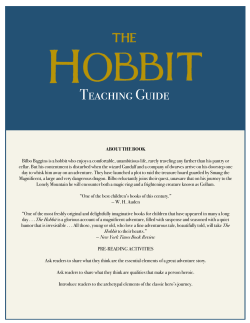 Teaching Guide - Epic Fantasy Books