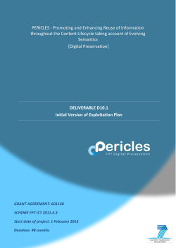 - Pericles project