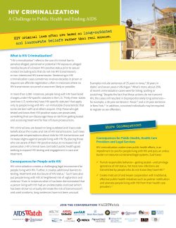 hiv criminalization