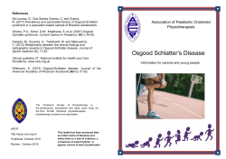 APCP Osgood Schlatters