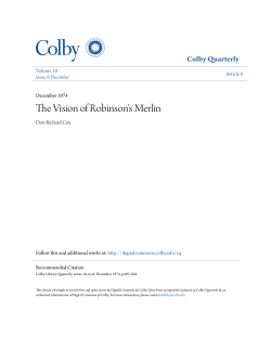 The Vision of Robinson`s Merlin