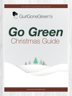 GurlGoneGreen`s Go Green