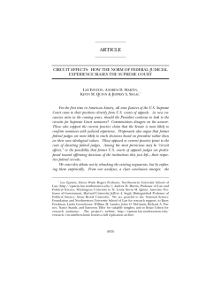 Circuit Effects: How the Norm of Federal Judicial Experience Biases