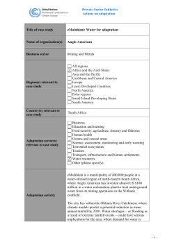 actions on adaptation