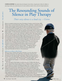 Sounds of Silence - Rhinebeck Child and Family Center, LLC