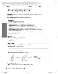 Reading Study Guide A