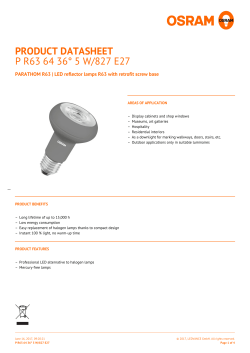 P R63 64 36&deg; 5 W/827 E27