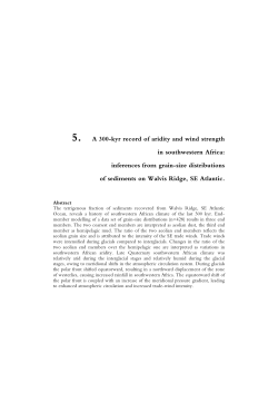 A 300 kyr record of aridity and wind strength in Southwestern Africa