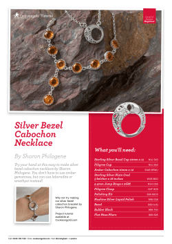 Silver Bezel Cabochon Necklace