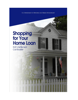Settlement Costs Booklet - HUD.gov