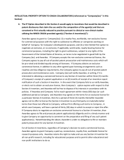 IP Options for CRADA collaborations