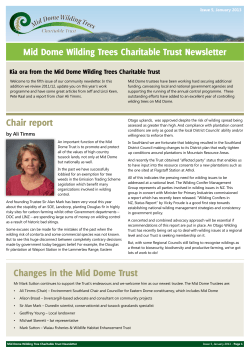 Issue 5, January 2013 - Mid Dome Wilding Trees Trust
