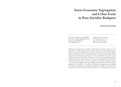 Socio-Economic Segregation and Urban Form