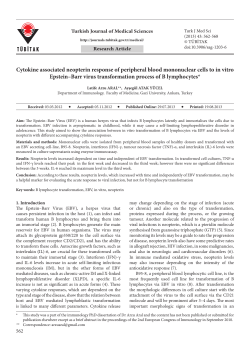Cytokine associated neopterin response of peripheral blood