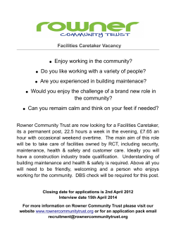 Enjoy working in the community?