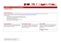 Making a Conversation - Bishop`s Waltham Junior School