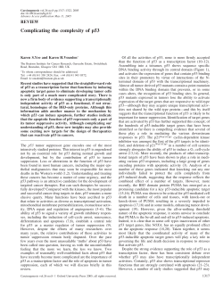 Complicating the complexity of p53