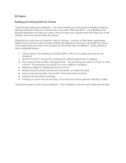BZ Basics Building and Zoning Rules for Fences