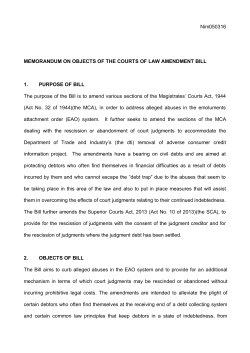 Courts of Law Amendment Bill
