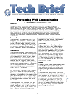 Preventing Well Contamination - National Environmental Services