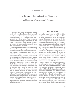 The Blood Transfusion Service
