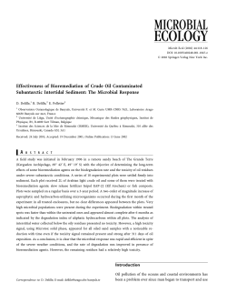 Effectiveness of Bioremediation of Crude Oil Contaminated