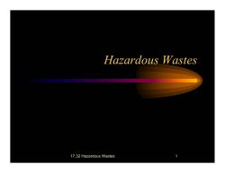 Hazardous Wastes