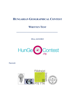 hungarian geographical contest