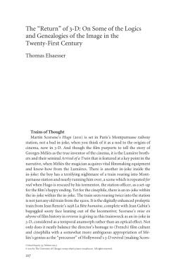 The &ldquo;Return&rdquo; of 3-D: On Some of the Logics and