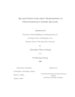 Quasar Structure from Microlensing in Gravitationally Lensed Quasars