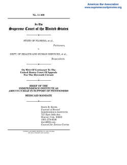 11-400 Brief for the Independence Institute In Support Of Petitioners