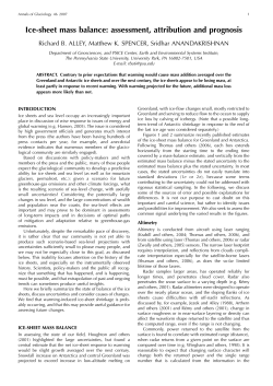 Ice-sheet mass balance: assessment, attribution and