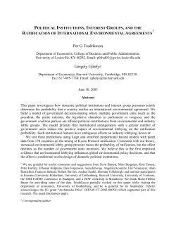 Political Institutions, Interest Group, and the