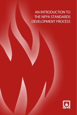 an introduction to the nfpa standards development process
