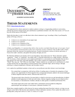 Thesis Statements