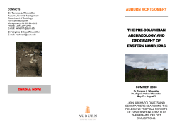 AUBURN MONTGOMERY THE PRE-COLUMBIAN ARCHAEOLOGY