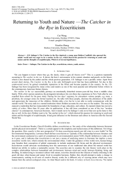 Returning to Youth and Nature